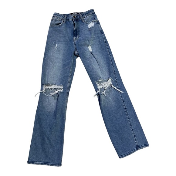 Hollister Denim - Hollister Women's High Rise Distressed Jeans - Blue